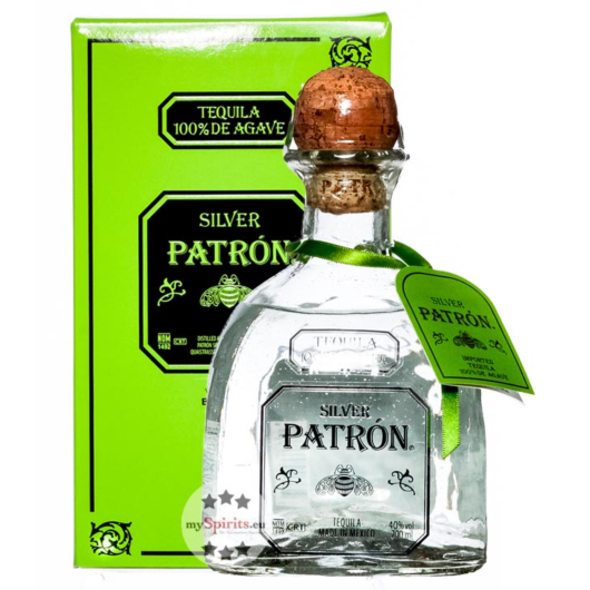 Patron Tequila Silver / 40 % Vol. / 0,7 Liter-Flasche in Karton