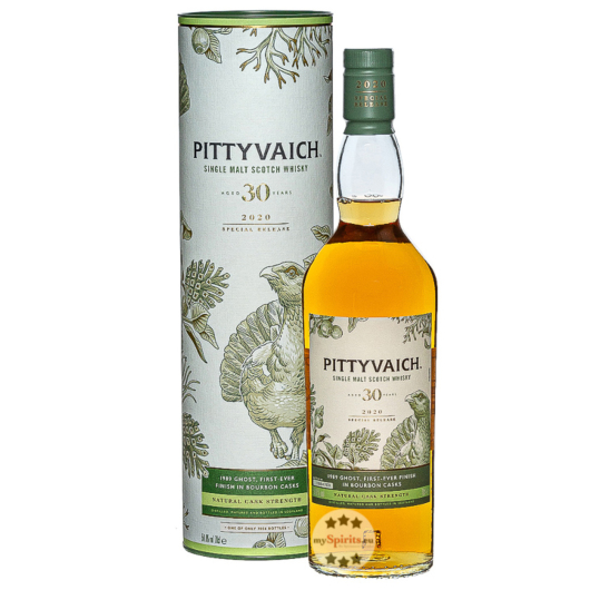 Pittyvaich 30 Jahre Single Malt Scotch Whisky Special Release 2020 Natural Cask Strength / 50,8 % Vol. / 0,7 Liter-Flasche in Geschenkdose