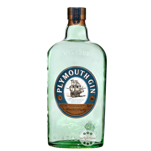 Plymouth Gin Original Strength / 41,2 % Vol. / 1,0 Liter-Flasche