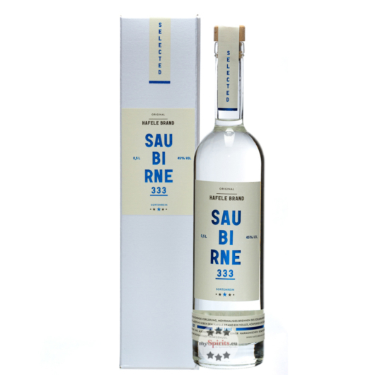 Prinz: Hafele Brand 333 Saubirne / 45 % Vol. / 0,5 Liter Flasche