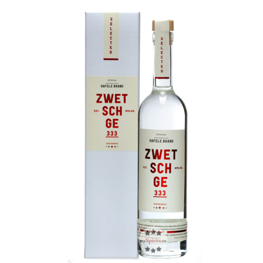 Prinz: Hafele Brand 333 Zwetschge / 45 % Vol. / 0,5 Liter Flasche