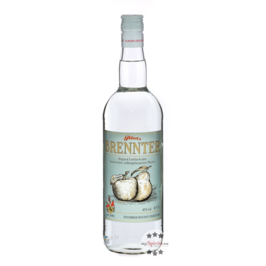 Prinz Brennter Obstler / 41% Vol. / 1,0 Liter - Flasche