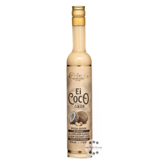 Prinz: Ei Coco Likör / 18 % Vol. / 0,5 Liter-Flasche