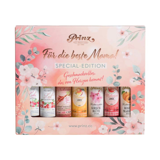 Prinz Geschenkset „Für die beste Mama!“ Special-Edition Probierset / 16-25 % vol / 7 x 0,04 Liter-Flasche