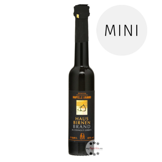 Prinz: Hafele Hausbirnen Brand Miniatur / 43 % Vol. / 0,04 Liter-Flasche