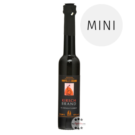 Prinz: Hafele Kirsch Brand Miniatur / 43 % Vol. / 0,04 Liter-Flasche