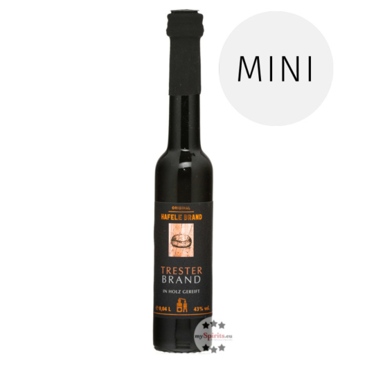 Prinz: Hafele Trester Brand Miniatur / 43 % Vol. / 0,04 Liter-Flasche