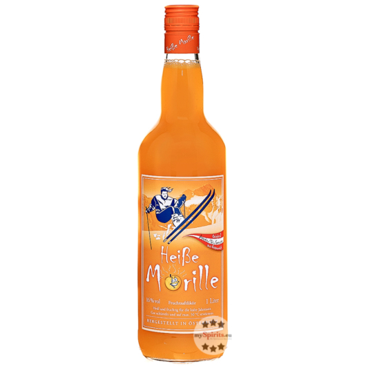 Prinz Heiße Marille, heißer Marillenlikör / 16 % Vol. / 1,0 Liter-Flasche