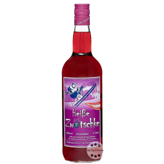 Prinz Heiße Zwetschke - Frucht-Likör zum Erwärmen / 16% Vol. / 1,0 Liter - Flasche