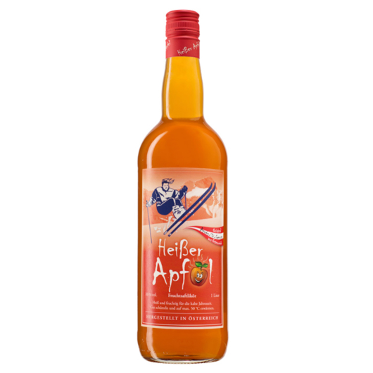 Prinz: Heißer Apfel Likör / 16 % Vol. / 1,0 Liter - Flasche