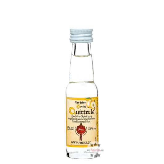 Prinz Honig Quitterla Miniatur / 34 % vol / 0,02 Liter-Flasche