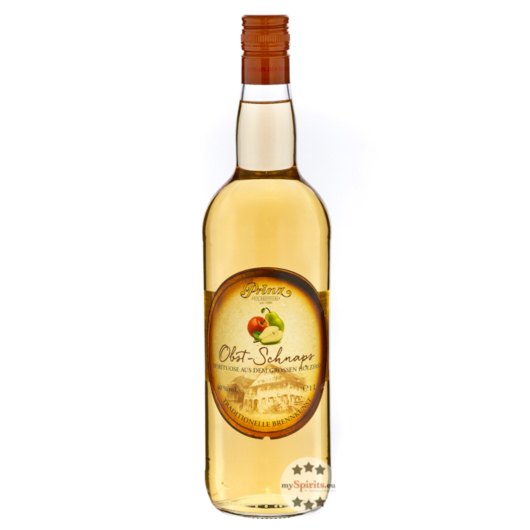 Prinz: Obstschnaps aus dem großen Holzfass / 40 % Vol. / 1,0 Liter-Flasche