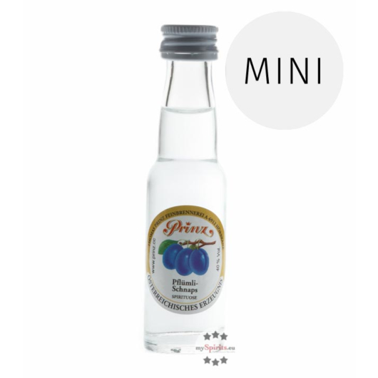 Prinz: Pflümli-Schnaps / 40% Vol. / 0,02 Liter - Flasche