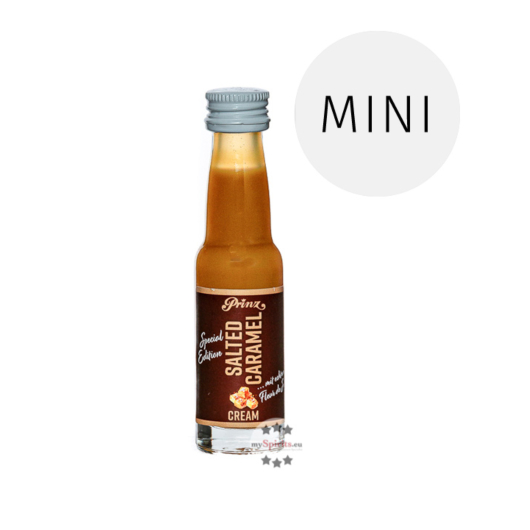 Prinz Salted Caramel Cream Likör Special Edition Miniatur / 17 % vol. / 0,02 Liter-Flasche