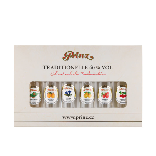 Prinz: Geschenk-Set Die kleinen Traditionellen Probierset / 40 % Vol. / 6 x 0,04 Liter-Flaschen