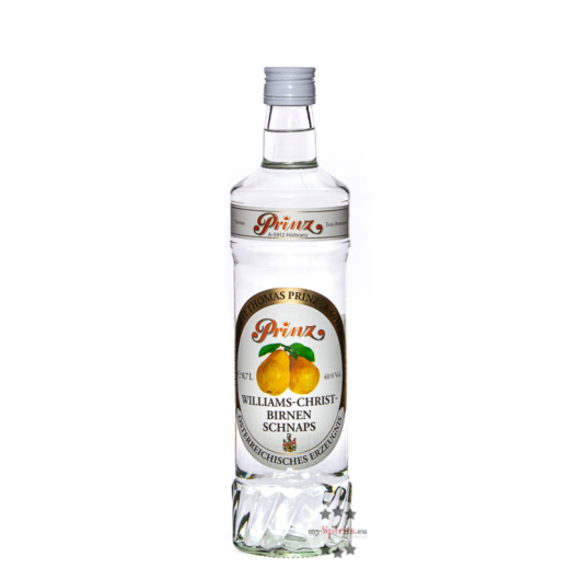 Prinz: Williams-Birnen Schnaps / 40 % Vol. / 0,7 Liter-Flasche