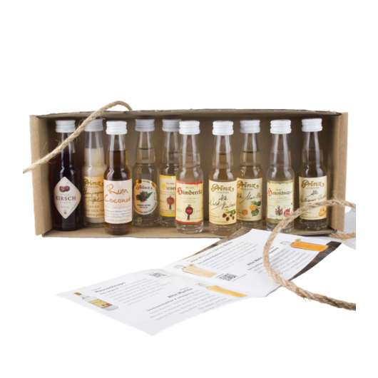 Prinz Schnaps & Likör Probierset - 10 beliebte Sorten als Miniatur-Flasche / 10 x 0,02 L Flasche