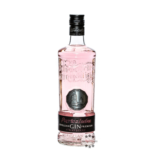 Puerto de Indias Strawberry Sevillian Gin Premium / 37,5 % Vol. / 0,7 Liter-Flasche