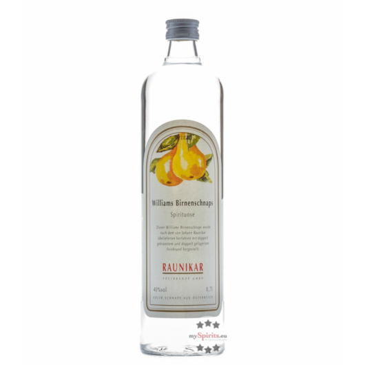 Raunikar Williams Birnen Schnaps / 40 % Vol. / 0,7 Liter-Flasche