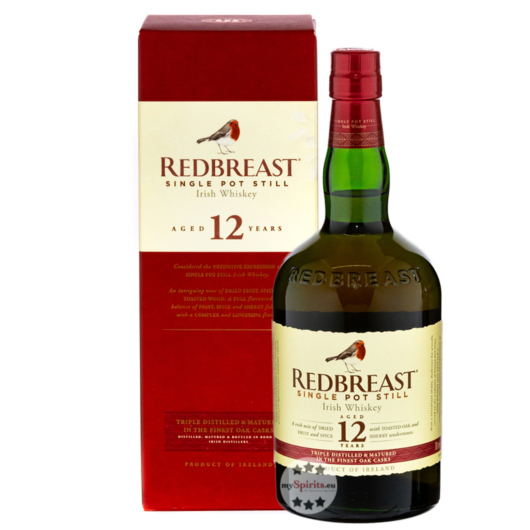 Redbreast 12 Years Old Single Pot Still Irish Whiskey / 40 % Vol. / 0,7 Liter-Flasche in Geschenkkarton