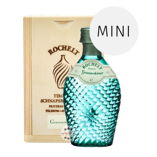 Rochelt: Gravensteiner Apfel Edelbrand Miniatur / 50 % Vol. / 0,04 Liter-Flasche inkl. 1,00 € Pfand