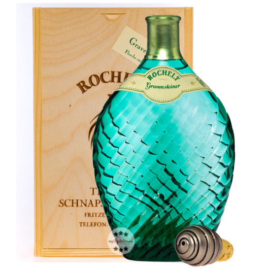 Rochelt Gravensteiner Apfel Edelbrand aus fruchtigen Äpfeln / 50 % vol. / 0,7 L in Holzkiste inkl. 12,00 € Pfand
