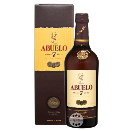 Ron Abuelo 7 Años Panama Rum / 40 % Vol. / 0,7 Liter-Flasche in Geschenkkarton