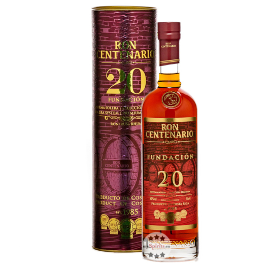 Ron Centenario 20 Fundación / 40 % Vol. / 0,7 Liter-Flasche in Geschenkdose