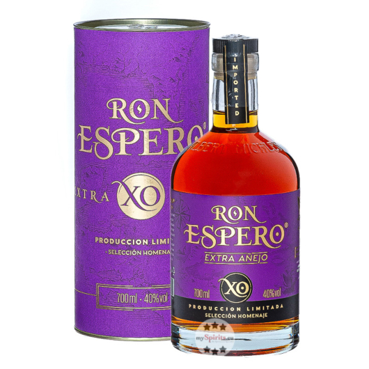 Ron Espero Extra Anejo XO Rum / 40 % Vol. / 0,7 Liter-Flasche in Geschenkdose