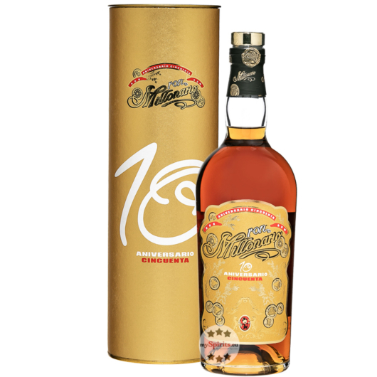 Ron Millonario 10 Aniversario Cincuenta Rum / 50 % vol / 0,7 Liter-Flasche