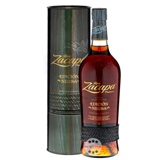 Ron Zacapa Edición Negra Sistema Solera Rum / 43 % Vol. / 0,7 Liter-Flasche in Geschenkdose