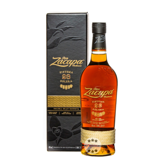 Ron Zacapa Sistema 23 Solera Gran Reserva Rum / 40 % Vol. / 0,7 Liter-Flasche in Geschenkbox