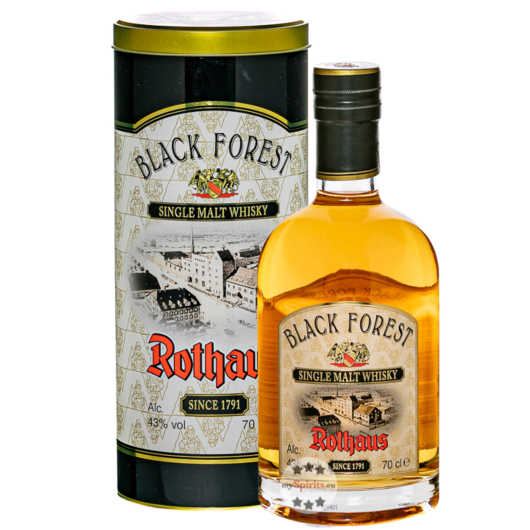 Rothaus: Black Forest Single Malt Whisky / 43 % vol. / 0,7 Liter-Flasche in Geschenk-Dose