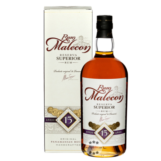 Rum Malecon Reserva Superior 15 Jahre / 40 % Vol. / 0,7 Liter-Flasche in Geschenkschachtel