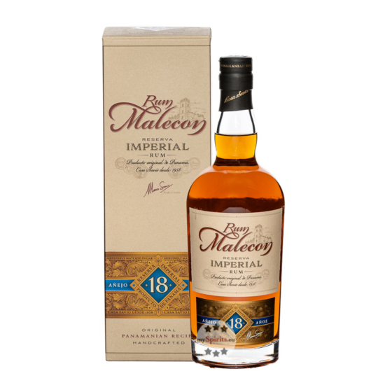 Rum Malecon Reserva Imperial 18 Jahre / 40 % Vol. / 0,7 Liter-Flasche in Geschenkschachtel