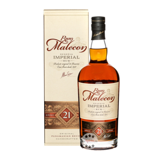 Rum Malecon Reserva Imperial 21 Jahre / 40 % Vol. / 0,7 Liter-Flasche in Geschenkschachtel