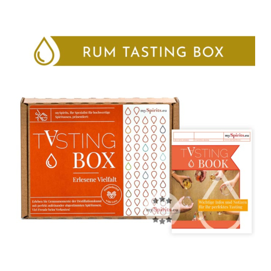 Rum Tasting Set: Entdecker Box Probierset / 38 – 40 % Vol. / 10 x 0,02 Liter in Box 