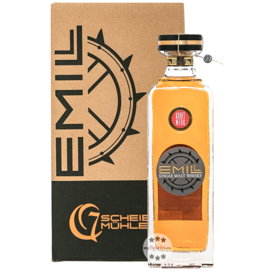 Scheibel: Emill Kraftwerk Single Malt Whisky / 58,7 % Vol. / 0,7 Liter-Flasche