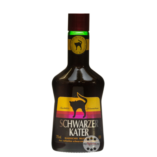 Schwarzer Kater Fruchtlikör Johannisbeere / 22 % Vol. / 0,5 Liter-Flasche