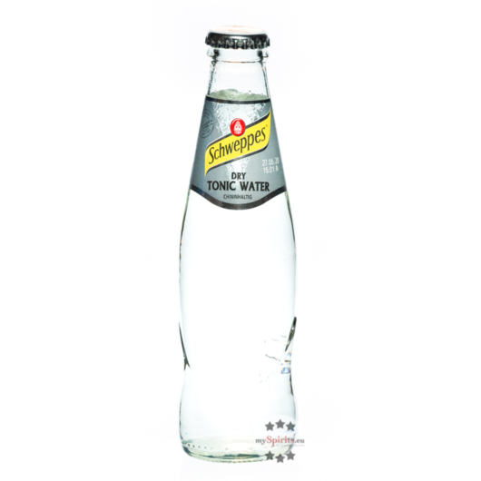 Schweppes Dry Tonic Water / alkoholfrei / 0,2 Liter-Flasche inkl. 0,10 € Pfand