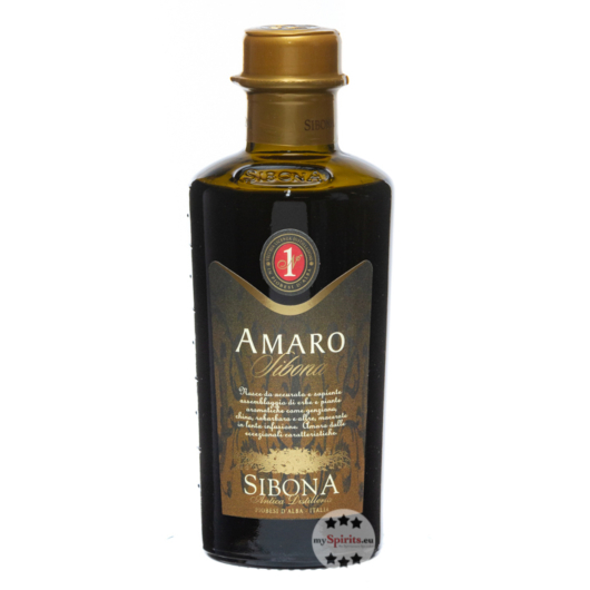 Sibona Amaro Kräuterlikör / 28 % Vol. / 0,5 Liter-Flasche