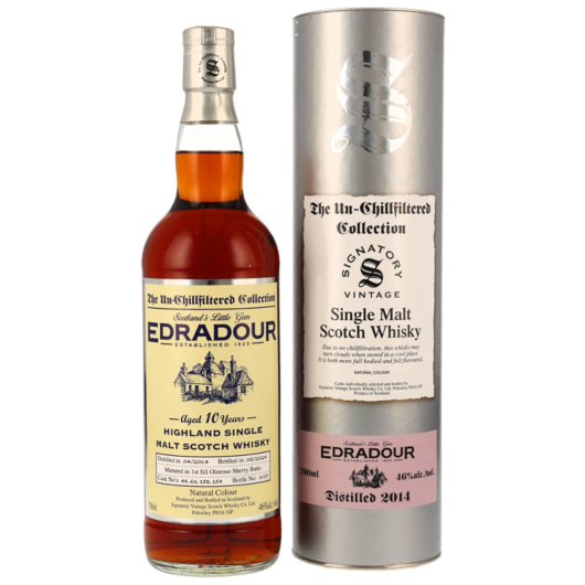 Signatory Vintage: Edradour 10 Years 2014/2024 Single Malt Whisky / 46 % vol / 0,7 Liter in Geschenkdose