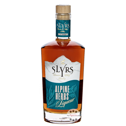 Slyrs: Bavarian Liqueur- Alpine Herbs / 30 % vol. / 0,5 Liter-Flasche