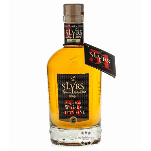 Slyrs Fifty-One Bavarian Single Malt Whisky / 51 % Vol. / 0,35 Liter-Flasche