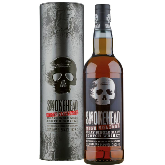 Smokehead High Voltage Whisky Islay Single Malt / 58 % Vol. / 0,7 Liter-Flasche in Geschenkdose