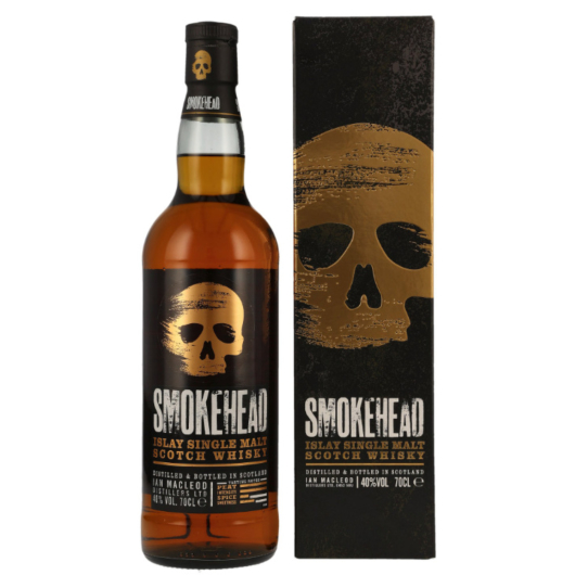 Smokehead Islay Single Malt Scotch Whisky Smokehead Peated New Release 2018 / 40 % vol / 0,7 Liter-Flasche in Geschenkdose