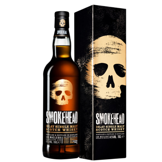 Smokehead Islay Single Malt Scotch Whisky Smokehead Peated New Release 2018 / 43 % Vol. / 0,7 Liter-Flasche in Geschenkdose