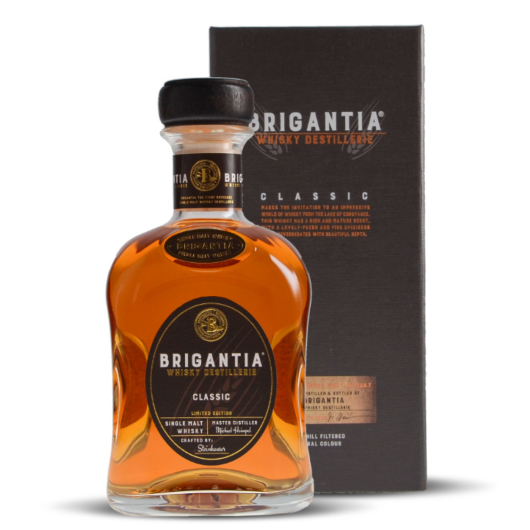 Steinhauser Brigantia 1. Single Malt Whisky Classic vom Bodensee / 43 % vol / 0,7 Liter-Flasche in Geschenkdose