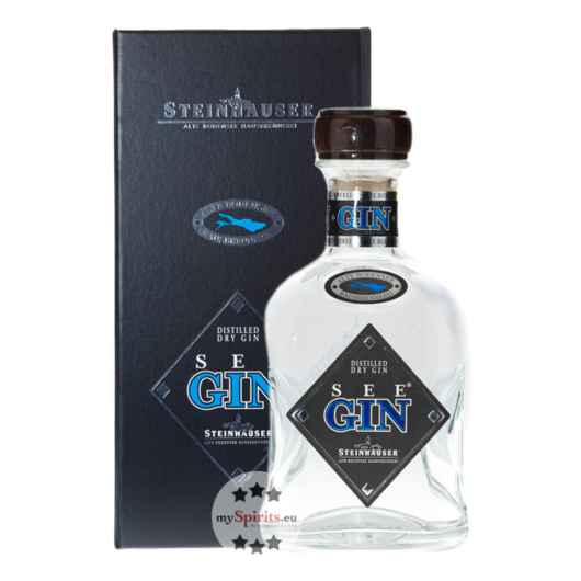 Steinhauser See Gin Bodensee Dry Gin / 48 % vol. / 0,7 Liter-Flasche in Geschenkbox