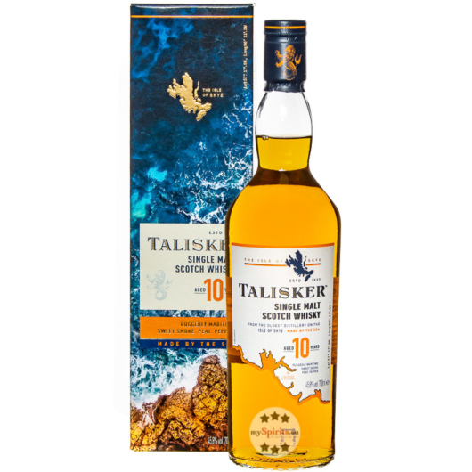 Talisker 10 Years Single Malt Scotch Whisky / 45,8 % vol. / 0,7 Liter-Flasche in Geschenkbox